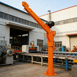 معدات رفع محمولة للشاحنات، رافعة كهربائية بسعة 1-2 طن مع دوران 360 درجة °   ذراع دوار وإطار فولاذي - Product Image 2