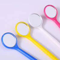 SJ Instrument dentaire jetable, miroirs buccaux d'examen dentaire, plastique buccal coloré, miroir buccal dentaire OEM vente en gros