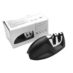 2-Stage Knife Sharpener with Diamond Ceramic <strong>Whetstone</strong> Household Grindstone with Anti-Slip Base for Sharpening Knives - Product Image 1