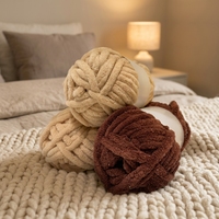 Fournisseurs de fil de Chine : Fil brillant Lurex, velours rond, chenille, polyester, pailleté pour couverture de bébé, crochet et tricot à la main