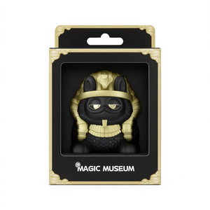 Boîte à figurines de chat pharaon du Musée Magique, emballage en feuille d'or, cadeau artisanal, carton rectangulaire, design haut de gamme - Product Image 1