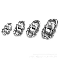 Bracelet pour homme Hip-Hop européen et américain, fermoir plaqué or, poli à la main, chaîne cubaine en acier inoxydable 316L