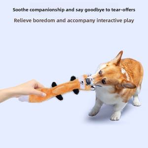 En çok satan Modern tarzı kabuk hayvan peluş oyuncak köpek interaktif çiğnemek için dayanıklı oturma odası diş çıkarma kabartma evcil hayvan malzemeleri - Product Image 3