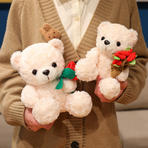 Wholesale <b>Cute</b> Love Soft Red Valentine's Day Mother's Day Gift Stuffed Anime Plush Teddy <b>Bear</b> Toy - Product Image 5