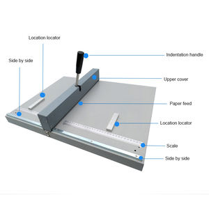 Máquina <span class=keywords><strong>de</strong></span> sangría manual ZEQUAN <span class=keywords><strong>de</strong></span> 460mm, máquina plegadora <span class=keywords><strong>de</strong></span> documentos A3A4, equipo <span class=keywords><strong>de</strong></span> oficina adecuado para papel <span class=keywords><strong>de</strong></span> uso escolar y oficina - Product Image 6