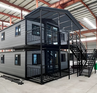 Mini-maison en acier léger, villas préfabriquées, maisons portables, mini-maisons extensibles, maisons conteneurs modulaires
