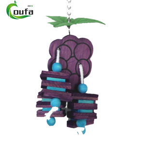 Nhà cung cấp chim gỗ bền chim nhai đồ chơi nhỏ đầy màu sắc loạt trái cây cho vẹt Vẹt Vẹt đu vật nuôi Vẹt - Product Image 5