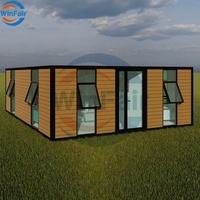 WinFair Luxe Honduras Faible Coût Préfabriqué 20Ft Conteneur Personnalisé Pliant Extensible Modulaire Petite Maison Moderne Maisons Préfabriquées