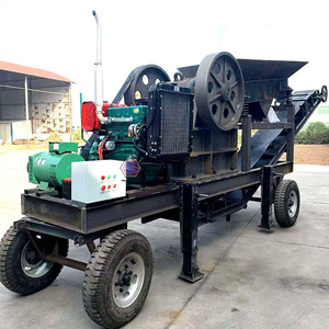 Guter Preis Kompakte Struktur Kleine und große mobile Backen brecher maschine Steinbrecher-Stein zerkleinerung maschine mit großer Kapazität - Product Image 1
