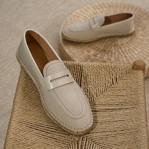 Nouvelles chaussures de pêcheur pour hommes, style moderne, chaussures paresseuses en lin, mocassins respirants pour le printemps et l'été. - Product Image 3
