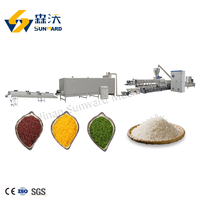 Machine multifonction automatique en acier inoxydable 304 de qualité alimentaire, 500 kg/h, pour la fabrication de riz enrichi, usine de couscous
