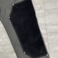 Pantalon cargo décontracté en cuir avec clous et patchs en cuir pour hommes, fabriqué sur mesure par Guangzhou Shangshang