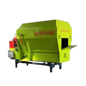 Livestock Feed Mixer Silage Grass Mixer Cattle Farm Use Animal Feed Mill Machine