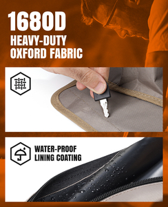 बहुक्रियाशील पोर्टेबल ऑक्सीफोर्ड कपड़े घरेलू कार पेशेवर उपकरण भंडारण रोल बैग हार्डवेयर किट इलेक्ट्रीशियन टूल बैग - Product Image 6