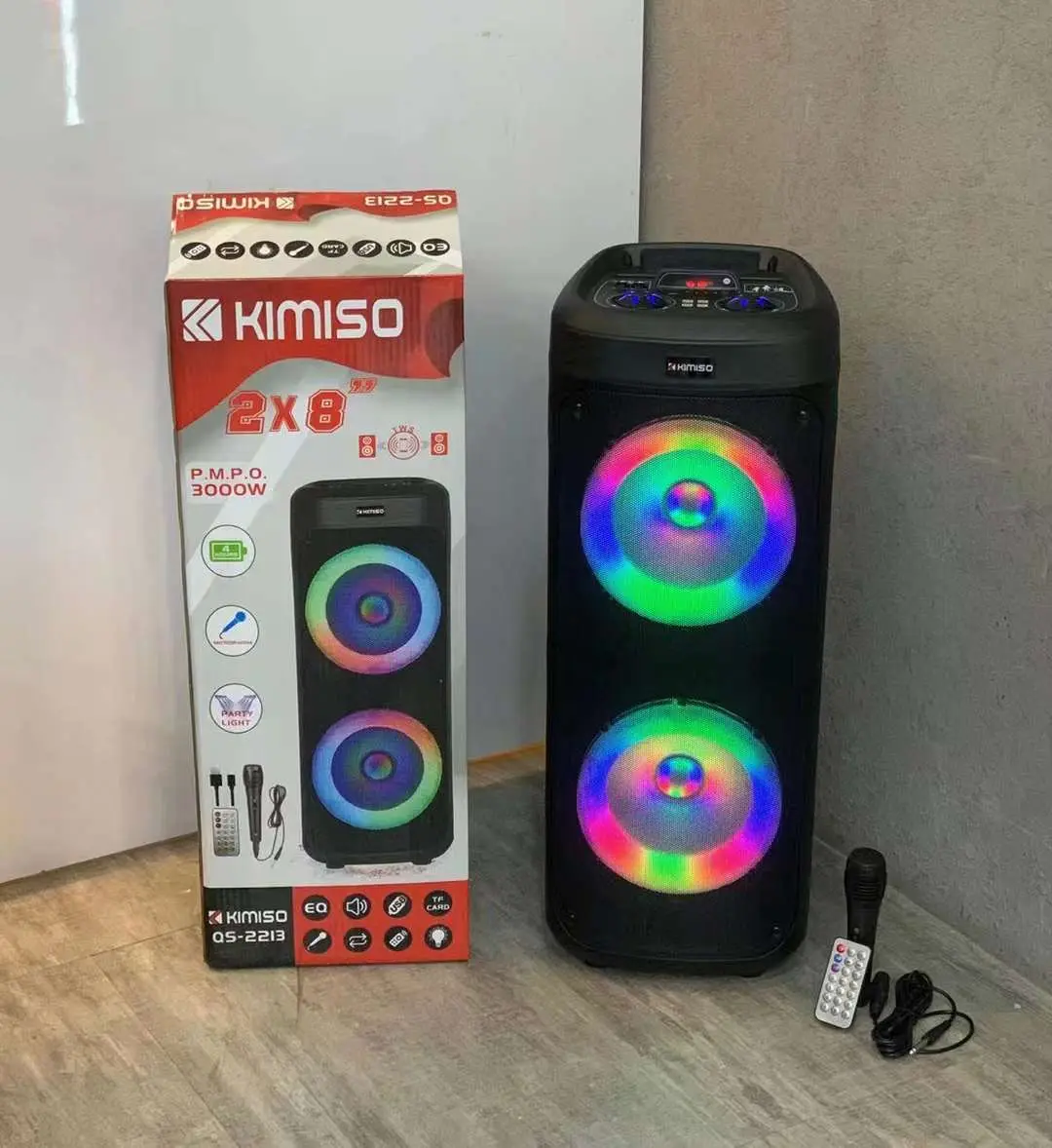 KIMISO QS-2213 جديد BT سماعات الصوت Oem شعار مخصص مضخم اللاسلكية مسرح منزلي نظام