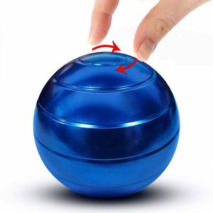 Jouet de bureau cinétique Tohom pour enfants, Fidget Spinner personnalisé en alliage d'aluminium, Cube métallique Mario, Mini Tri Spinner Snitch d'or, Anti-stress - Product Image 3