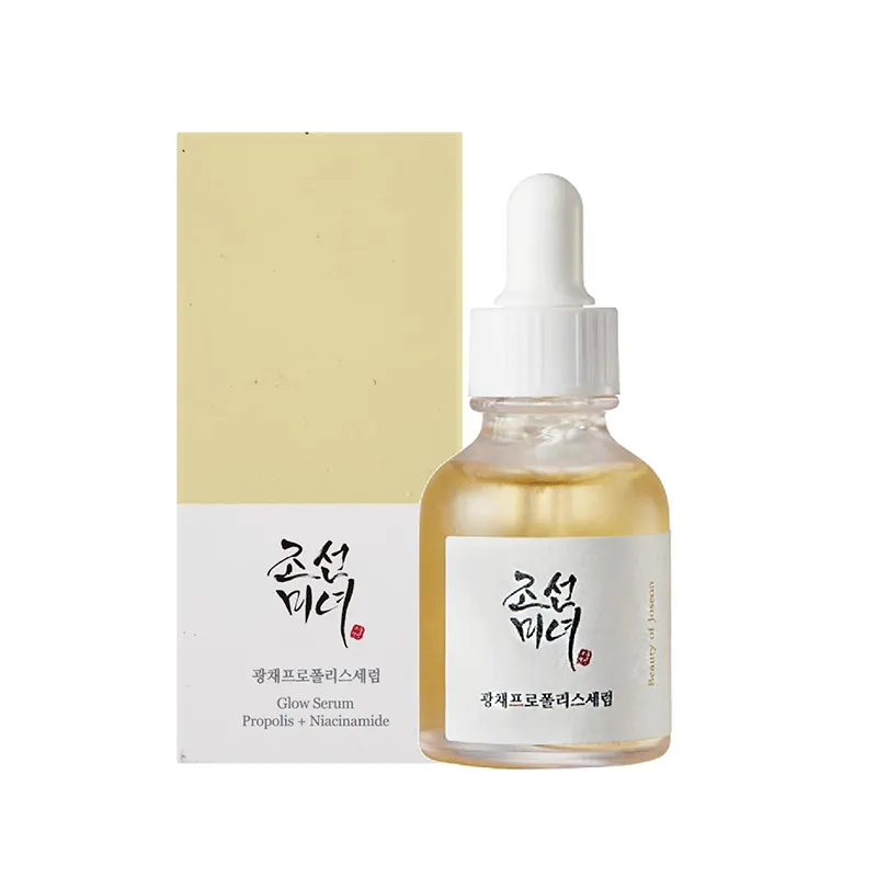 Produtos coreanos de beleza para a pele e rosto, soro brilhante 30ml de niacinamida e própolis Joseon