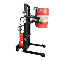 Nouveau transpalette électrique à fourche pour fûts, alimenté en courant continu, de haute qualité, capacité 400 kg, pour levage et empilage de fûts d'huile