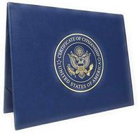 Carpeta de Cuero PU A4 con Anillas, para Certificados, Diplomas y Documentos