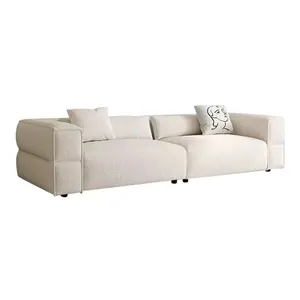 Nordic modern simple living room furniture three down cloth art home bedroom sofa