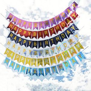Customized Durable Eco-Friendly Festive <b>String</b> Flags Banners Square Shape Letterpress Printed Polyester Holiday Decorations for - Product Image 3