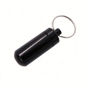 Custom <b>Mini</b> Medicine Aluminium Alloy Micro Pill Pendant Keychain Necklace Container Capsule Storage <b>Bottle</b> Holder - Product Image 2