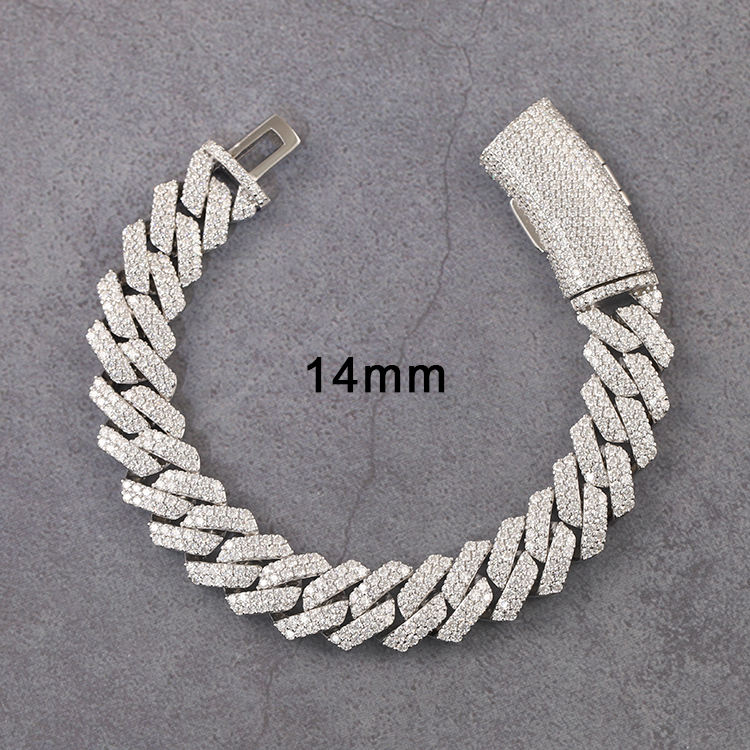 Silver-2rows 14mm