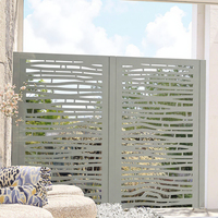 Panneau de séparation moderne découpé au laser, balustrade métallique pour terrasse, remplissages de balustrade Paito, escalier, balcon, qualité hospitalière, résistant à la rouille