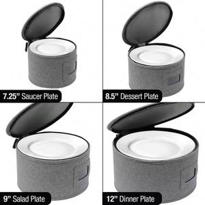 Muestra gratuita, juego de 5 piezas, contenedores de almacenamiento de vajilla de porcelana, organizador de vajilla, organizador de platos. - Product Image 3