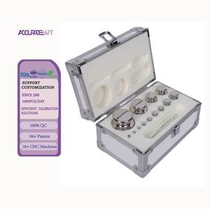OIML M1 1g-500g 1g-1kg Poids de test Ensemble de poids de cylindre en acier inoxydable M1 pour l'étalonnage des balances d'équilibre - Product Image 2