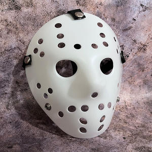 <span class=keywords><strong>Masque</strong></span> de mascarade d'<span class=keywords><strong>horreur</strong></span> d'Halloween respirant et écologique en plastique rouge et <span class=keywords><strong>blanc</strong></span> à motif de dessin animé Jason Voorhees pour les adolescents de 14 à 18 ans - Product Image 3