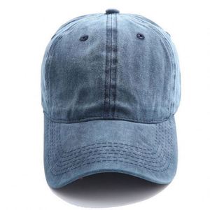 Wholesale Cheap Multi-color Custom Wash Denim Blank Plain Unisex Sport Baseball Cap Dad <b>Hat</b> Common Adjustable - Product Image 5