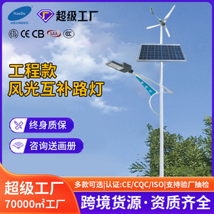 Farola Híbrida Eólica y Solar de 6m 8m con LED, Energía Solar, Tipo F, Iluminación Municipal para Exteriores - Product Image 2