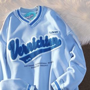 Sudadera con Capucha Extra Grande para Mujer, Estilo Harajuku, con Estampado de Letras, Personalizable, 100% Algodón, Antiarrugas, para Primavera y Otoño - Product Image 5