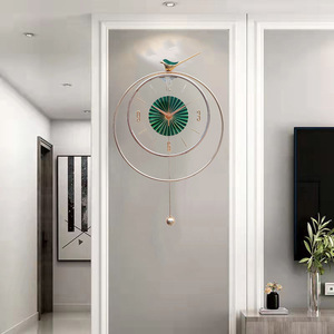 Nordic Style Wall Clock Round Analog Silent Battery Powered Living Room Home Decoration - Product Image 3