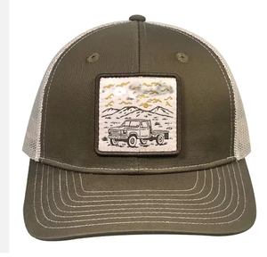 Casquette de camionneur en coton personnalisée avec logo brodé de haute qualité OEM, sans minimum, conçue pour les hommes et les femmes - Product Image 2