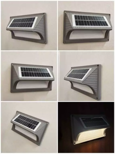 LED di alluminio luce solare solare all'aperto lampada da parete luce solare impermeabile solare solare solare per la decorazione del giardino corridoio Cafe recinzione - Product Image 6
