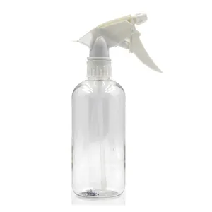 350毫升透明 PET 塑料房间喷雾瓶与触发喷雾器厚液体