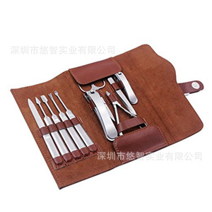 PU scissor case, nail tool bag storage bag, multi-piece nail clipper case, foldable bag - Product Image 1