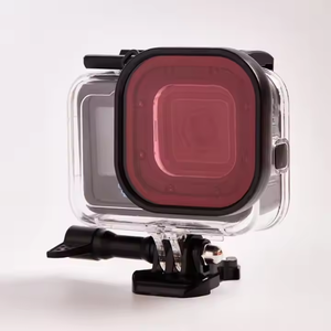 Kit de filtres de <span class=keywords><strong>plongée</strong></span> <span class=keywords><strong>3</strong></span>-en-1 pour <span class=keywords><strong>GoPro</strong></span> <span class=keywords><strong>Hero</strong></span> 13 12 11 – Filtres carrés rouge, violet, rose pour correction des couleurs sous-marines et boîtier étanche - Product Image 3