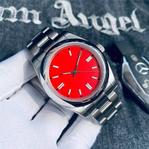 Luxury <b>Men's</b> Automatic <b>Mechanical</b> Business Wristwatch Custom Logo Stainless Steel Band Luminous Waterproof Dial Window Glass - Product Image 3