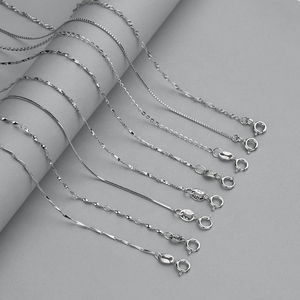 Catene JM Vintage in <span class=keywords><strong>argento</strong></span> 925 catene in <span class=keywords><strong>argento</strong></span> Sterling 925 di alta qualità per gioielli che fanno catene sottili per donne - Product Image 4
