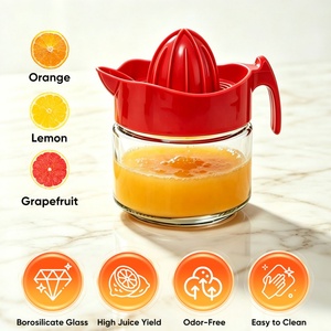 Wholesale Manual Multifunctional Soda-lime Glass Citrus <b>Juicer</b> Heavy Duty Die Cast Zinc Alloy Hand Squeezer for Lemon - Product Image 2