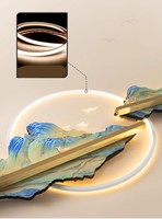 Lumière LED Paon Électrique Vertical Cadre Clair 50x70cm Suspendu Art Déco Art Mural Décoratif pour Couloir Entrée Hall Salon