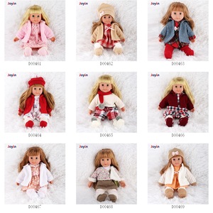 15 Inch Lifelike Baby Silicone Reborn <strong>Dolls</strong> Toy Girl Movable Child Play Red Hat, Skirt, Scarf, White Coat Clothes <strong>Blinking</strong> <strong>Eyes</strong> - Product Image 3