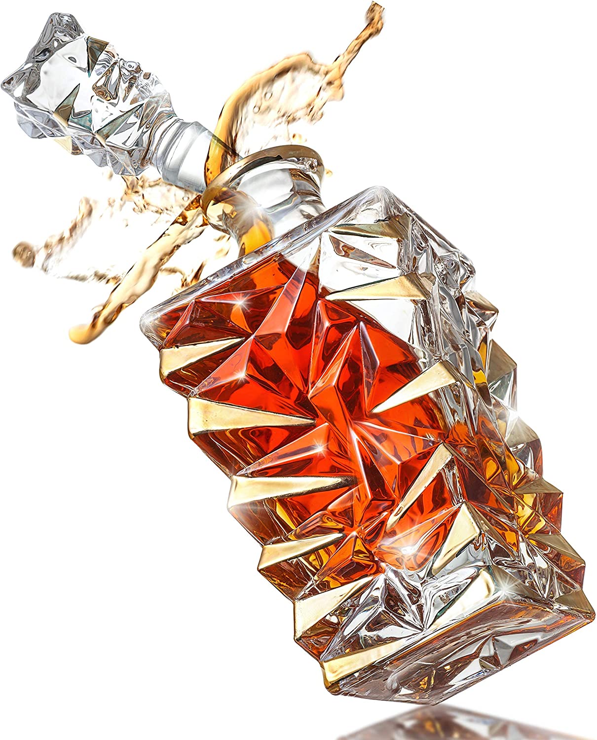 1 decanter and 4*glasses Crystal Whiskey Decanter  Whisky Gifts