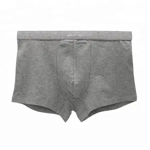 Wholesale solid design custom men boxer briefs underwear male underwear boxers w/ your logo