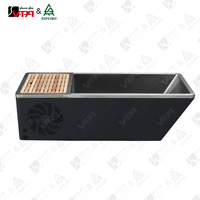 Sistema de Baño de Agua Fría Comercial Vapasauna con Enfriador Integrado, Diseño Negro, Baño de Hielo para Centro de Recuperación y Bienestar