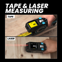 Mileseey DTX10 Mètre à ruban numérique 3-en-1 avec affichage numérique et mesure laser, le plus récent