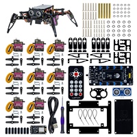 Kit de robot araignée quadrupède bionique LAFVIN ESP8266, commande à distance par application, marche et ramper, projet de robotique STEM pour Arduino ESP32